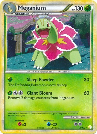 Meganium - 26/123 (Cosmos Holo) (PR) #026/123 Holo Rare (Holofoil Moderately Played) Deck Exclusives Pokemon: 2016