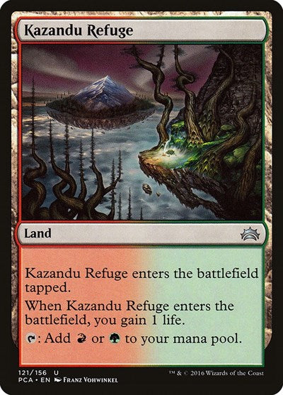 Kazandu Refuge (PCA) #121 Uncommon (Lightly Played) Planechase Anthology Magic: The Gathering: 2016