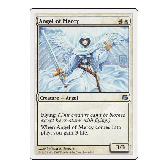 Angel of Mercy (9ED) #1 Uncommon (Moderately Played) 9th Edition Magic: The Gathering: 2005