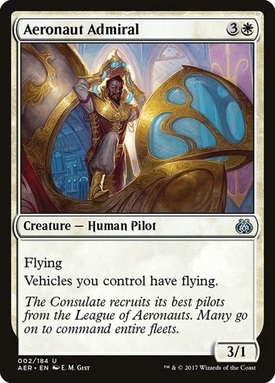Aeronaut Admiral (AER) #2 Uncommon (Lightly Played) Aether Revolt Magic: The Gathering: 2017