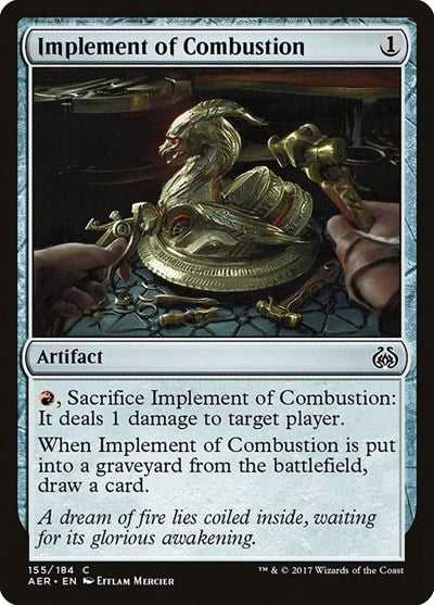 Implement of Combustion (AER) #155 Common (Lightly Played) Aether Revolt Magic: The Gathering: 2017