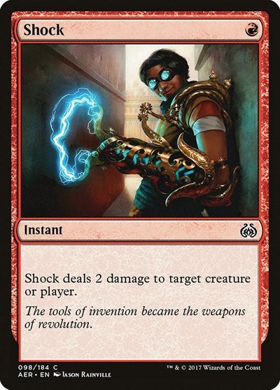 Shock (AER) #98 Common Aether Revolt Magic: The Gathering: 2017