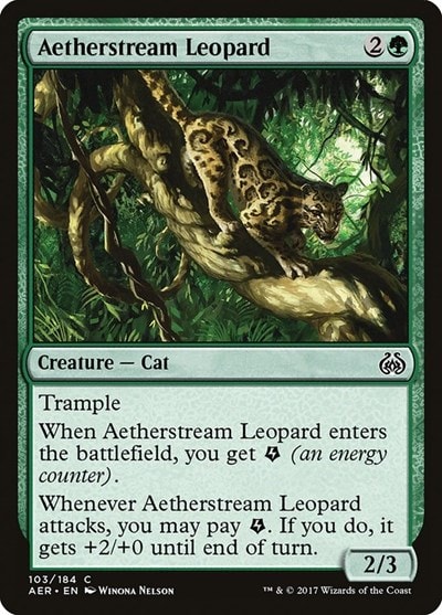 Aetherstream Leopard (AER) #103 Common (Lightly Played) Aether Revolt Magic: The Gathering: 2017