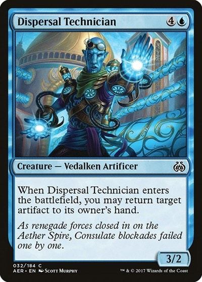 Dispersal Technician (AER) #32 Common (Lightly Played) Aether Revolt Magic: The Gathering: 2017