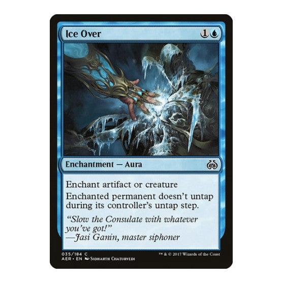 Ice Over (AER) #35 Common Aether Revolt Magic: The Gathering: 2017
