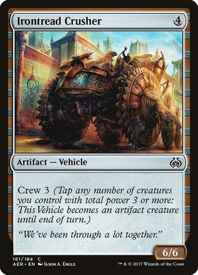 Irontread Crusher (AER) #161 Common (Lightly Played) Aether Revolt Magic: The Gathering: 2017