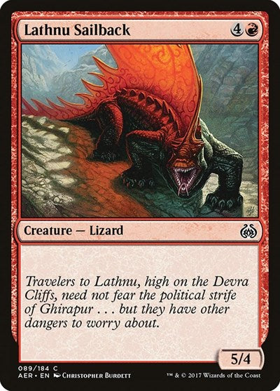 Lathnu Sailback (AER) #89 Common (Lightly Played) Aether Revolt Magic: The Gathering: 2017