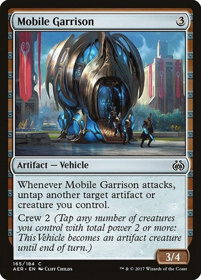 Mobile Garrison (AER) #165 Common (Lightly Played) Aether Revolt Magic: The Gathering: 2017