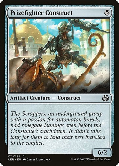 Prizefighter Construct (AER) #172 Common Aether Revolt Magic: The Gathering: 2017