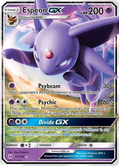 Espeon GX (SM01) #61/149 Ultra Rare SM Base Set Pokemon: 2017