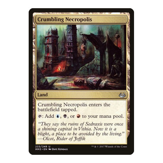 Crumbling Necropolis (MM3) #233 Uncommon (Lightly Played) Modern Masters 2017 Magic: The Gathering: 2017
