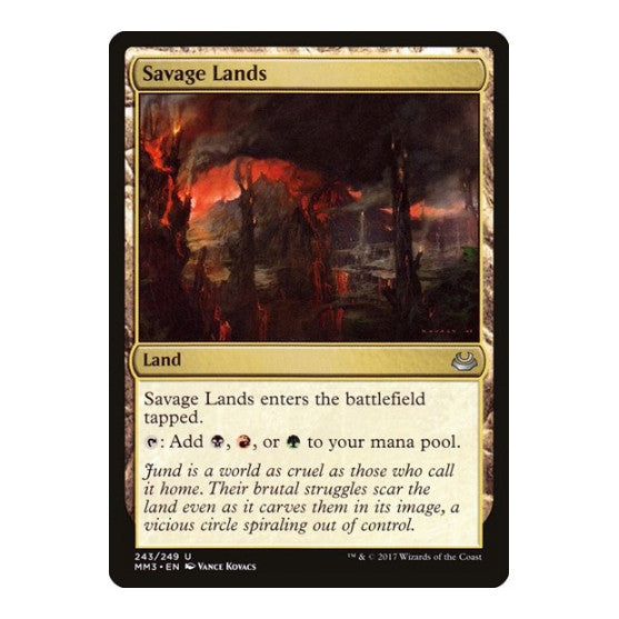 Savage Lands (MM3) #243 Uncommon (Lightly Played) Modern Masters 2017 Magic: The Gathering: 2017