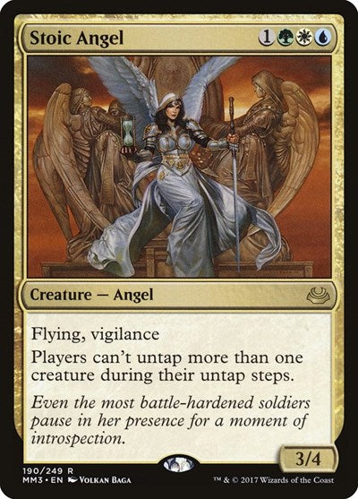 Stoic Angel (MM3) #190 Rare (Lightly Played) Modern Masters 2017 Magic: The Gathering: 2017