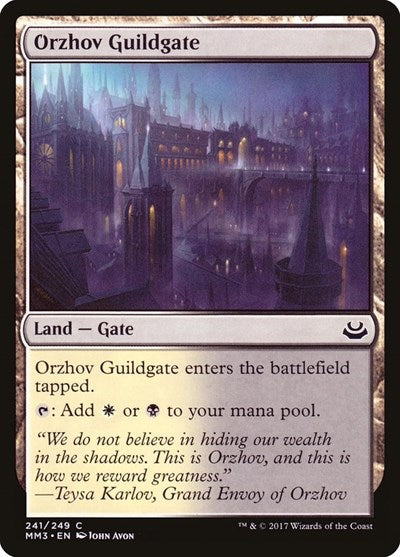 Orzhov Guildgate (MM3) #241 Common (Lightly Played) Modern Masters 2017 Magic: The Gathering: 2017