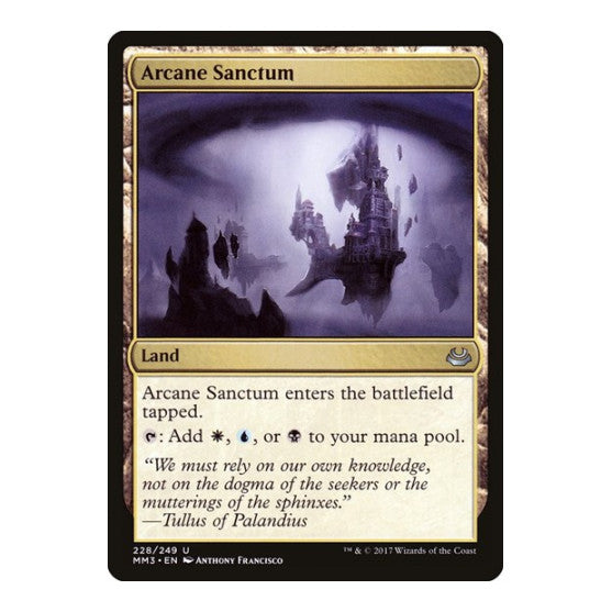Arcane Sanctum (MM3) #228 Uncommon (Lightly Played) Modern Masters 2017 Magic: The Gathering: 2017