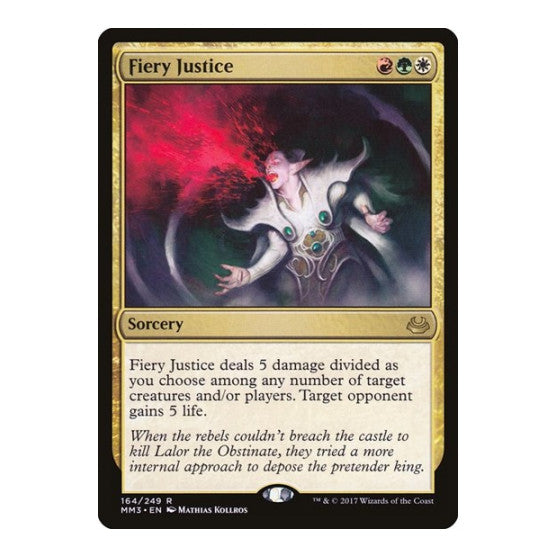 Fiery Justice (MM3) #164 Rare (Lightly Played) Modern Masters 2017 Magic: The Gathering: 2017