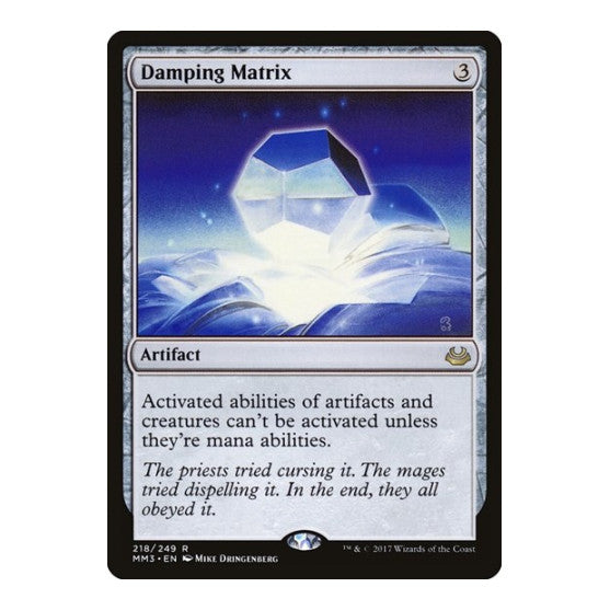 Damping Matrix (MM3) #218 Rare (Lightly Played) Modern Masters 2017 Magic: The Gathering: 2017