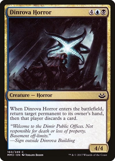 Dinrova Horror (MM3) #160 Common (Lightly Played) Modern Masters 2017 Magic: The Gathering: 2017
