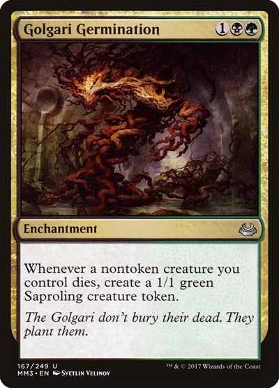Golgari Germination (MM3) #167 Uncommon (Lightly Played) Modern Masters 2017 Magic: The Gathering: 2017