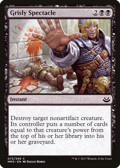 Grisly Spectacle (MM3) #73 Common (Foil Lightly Played) Modern Masters 2017 Magic: The Gathering: 2017