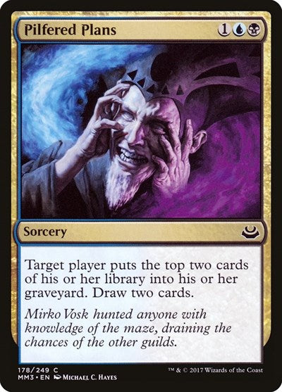 Pilfered Plans (MM3) #178 Common (Lightly Played) Modern Masters 2017 Magic: The Gathering: 2017