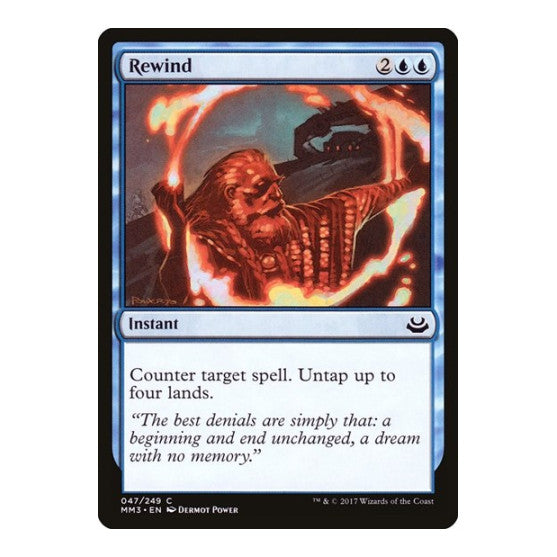 Rewind (MM3) #47 Common (Heavily Played) Modern Masters 2017 Magic: The Gathering: 2017