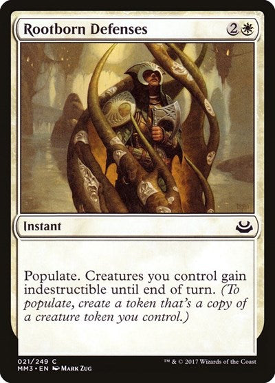 Rootborn Defenses (MM3) #21 Common (Lightly Played) Modern Masters 2017 Magic: The Gathering: 2017