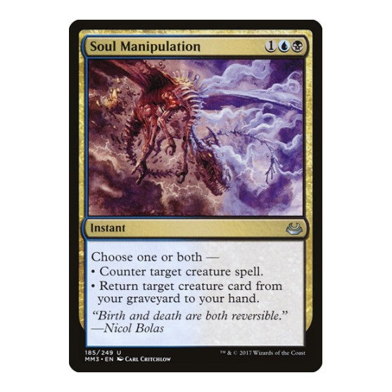 Soul Manipulation (MM3) #185 Uncommon (Lightly Played) Modern Masters 2017 Magic: The Gathering: 2017