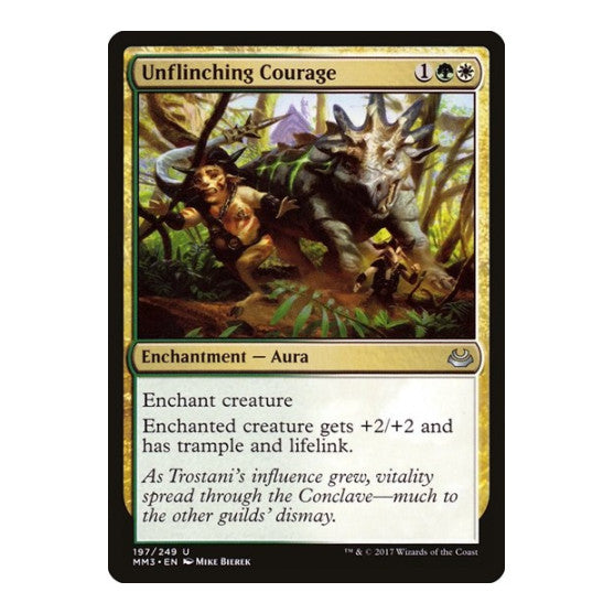 Unflinching Courage (MM3) #197 Uncommon (Foil Lightly Played) Modern Masters 2017 Magic: The Gathering: 2017