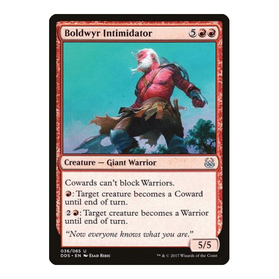 Boldwyr Intimidator (DDS) #36 Uncommon (Lightly Played) Duel Decks: Mind vs. Might Magic: The Gathering: 2017