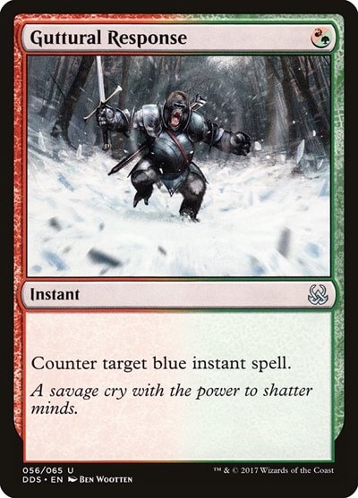 Guttural Response (DDS) #56 Uncommon (Lightly Played) Duel Decks: Mind vs. Might Magic: The Gathering: 2017