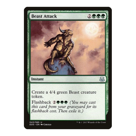 Beast Attack (DDS) #43 Uncommon (Lightly Played) Duel Decks: Mind vs. Might Magic: The Gathering: 2017