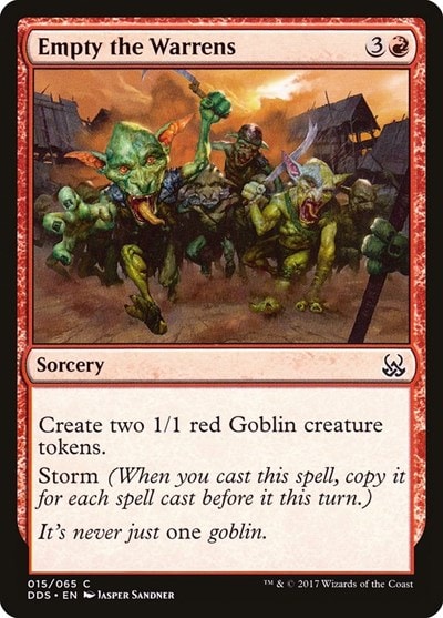 Empty the Warrens (DDS) #15 Common (Lightly Played) Duel Decks: Mind vs. Might Magic: The Gathering: 2017