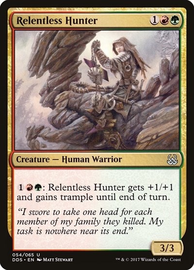 Relentless Hunter (DDS) #54 Uncommon (Lightly Played) Duel Decks: Mind vs. Might Magic: The Gathering: 2017