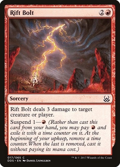 Rift Bolt (DDS) #17 Common (Lightly Played) Duel Decks: Mind vs. Might Magic: The Gathering: 2017