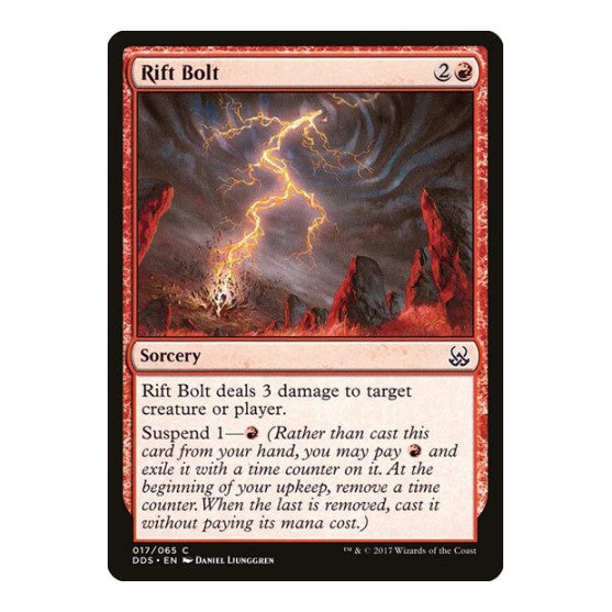 Rift Bolt (DDS) #17 Common (Lightly Played) Duel Decks: Mind vs. Might Magic: The Gathering: 2017