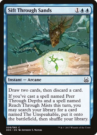 Sift Through Sands (DDS) #9 Common (Lightly Played) Duel Decks: Mind vs. Might Magic: The Gathering: 2017