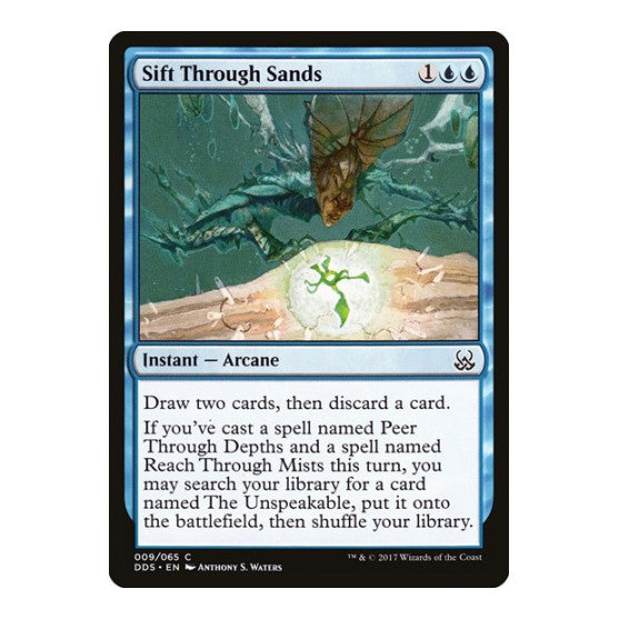 Sift Through Sands (DDS) #9 Common (Lightly Played) Duel Decks: Mind vs. Might Magic: The Gathering: 2017