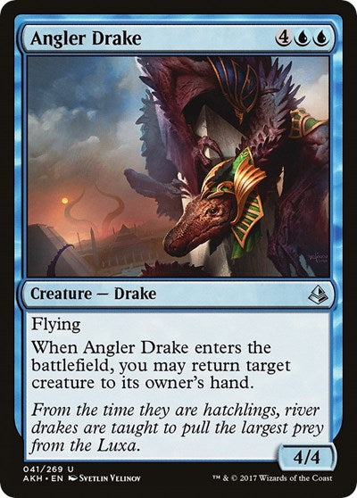 Angler Drake (AKH) #41 Uncommon (Lightly Played) Amonkhet Magic: The Gathering: 2017
