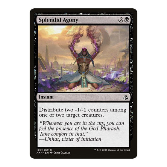 Splendid Agony (AKH) #109 Common (Lightly Played) Amonkhet Magic: The Gathering: 2017