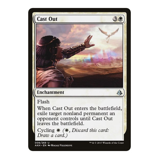 Cast Out (AKH) #8 Uncommon (Lightly Played) Amonkhet Magic: The Gathering: 2017