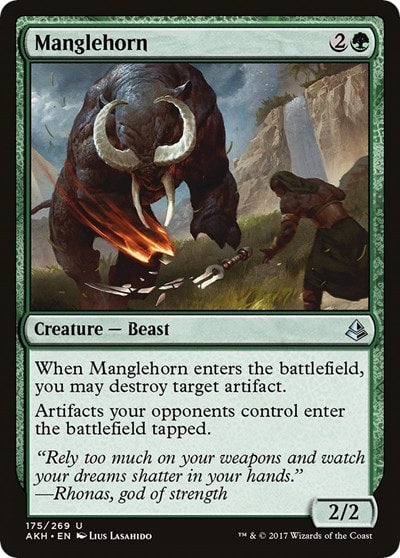Manglehorn (AKH) #175 Uncommon Amonkhet Magic: The Gathering: 2017