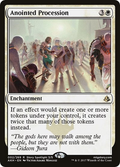 Anointed Procession (AKH) #2 Rare (Near Mint) Amonkhet Magic: The Gathering: 2017