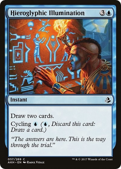 Hieroglyphic Illumination (AKH) #57 Common (Lightly Played) Amonkhet Magic: The Gathering: 2017