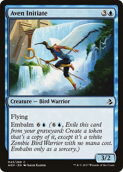 Aven Initiate (AKH) #43 Common (Lightly Played) Amonkhet Magic: The Gathering: 2017