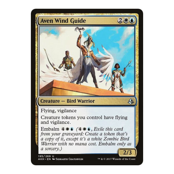 Aven Wind Guide (AKH) #195 Uncommon (Lightly Played) Amonkhet Magic: The Gathering: 2017