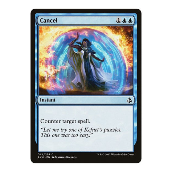 Cancel (AKH) #44 Common (Lightly Played) Amonkhet Magic: The Gathering: 2017
