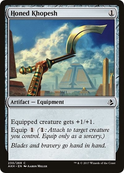 Honed Khopesh (AKH) #230 Common Amonkhet Magic: The Gathering: 2017