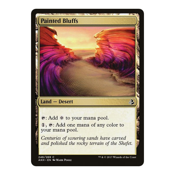 Painted Bluffs (AKH) #246 Common (Lightly Played) Amonkhet Magic: The Gathering: 2017