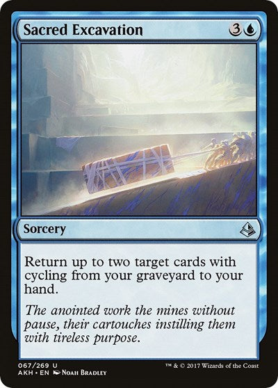 Sacred Excavation (AKH) #67 Uncommon (Lightly Played) Amonkhet Magic: The Gathering: 2017